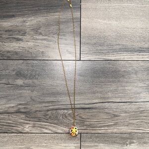 Floral Pendant Necklace with Gold Chain